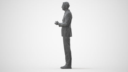 realistic 3D human man business, archviz people FBX OBJ for Blender, square thumbnail