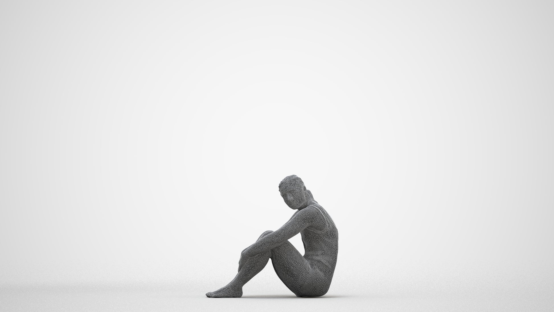 photogrammetry 3D woman sport pool, realistic human model archviz FBX, three-quarter front view render