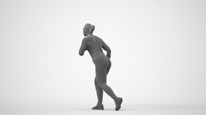 3D people model woman sport, scanned human for 3ds Max rendering, square thumbnail