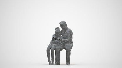 photogrammetry 3D girl kids, realistic human model archviz FBX, three-quarter front view render