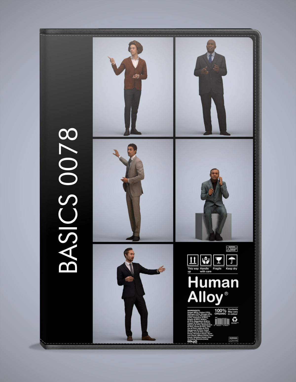 5 3D scanned people shopping, photorealistic archviz pack for Enscape and SketchUp