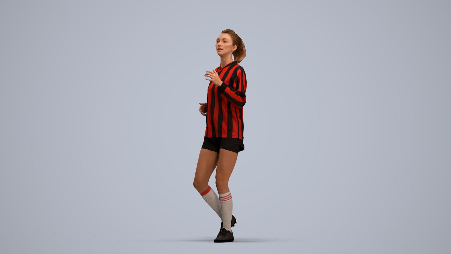 realistic 3D people woman sport, render-ready for V-Ray and Corona, FBX OBJ, standing pose render