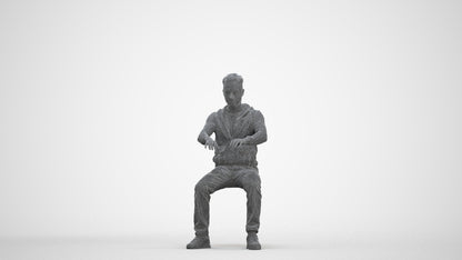 realistic 3D people man casual business, render-ready for V-Ray and Corona, FBX OBJ, three-quarter front view render
