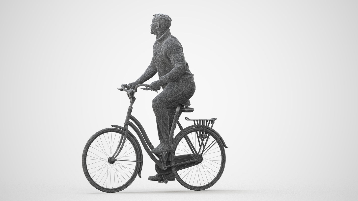 realistic 3D people man casual sitting, render-ready for V-Ray and Corona, FBX OBJ, square thumbnail
