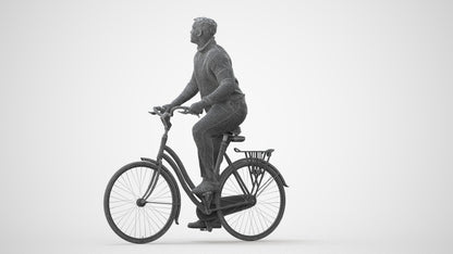 realistic 3D people man casual sitting, render-ready for V-Ray and Corona, FBX OBJ, square thumbnail