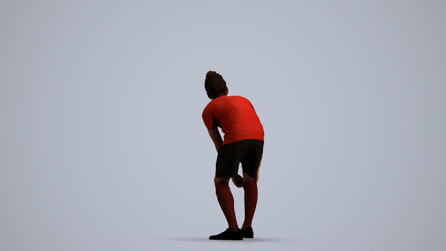 realistic 3D man sport, scanned archviz people for Blender and 3ds Max, front view render