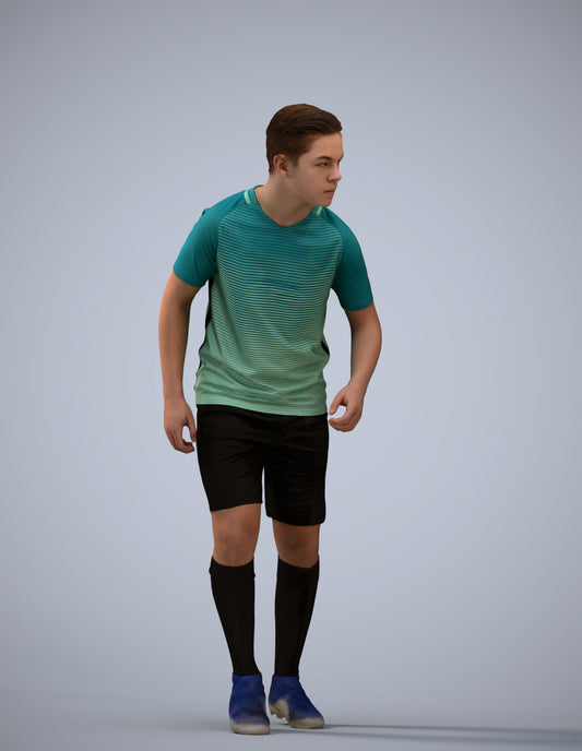 realistic 3D boy sport, scanned archviz people for Blender and 3ds Max