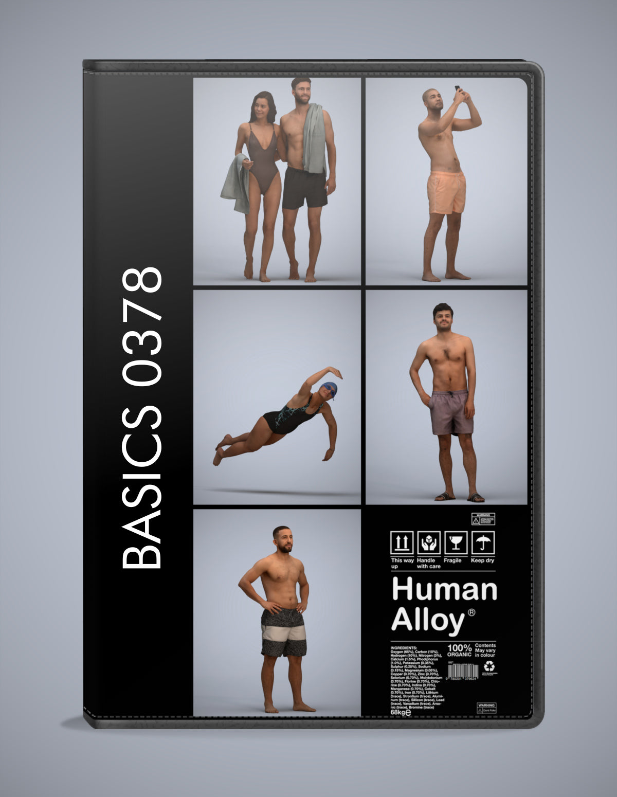 3D human models pool bundle, 5 photogrammetry scanned people for archviz