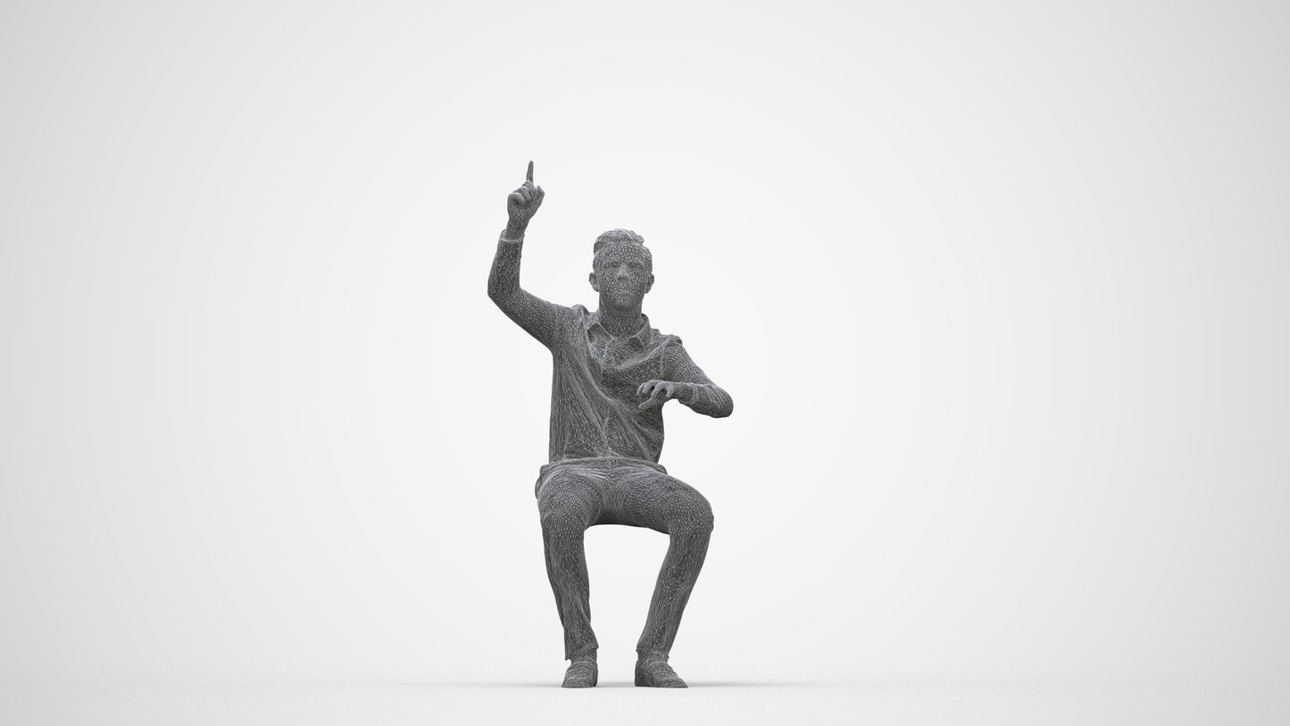 realistic 3D boy kids, scanned archviz people for Blender and 3ds Max, wireframe back view