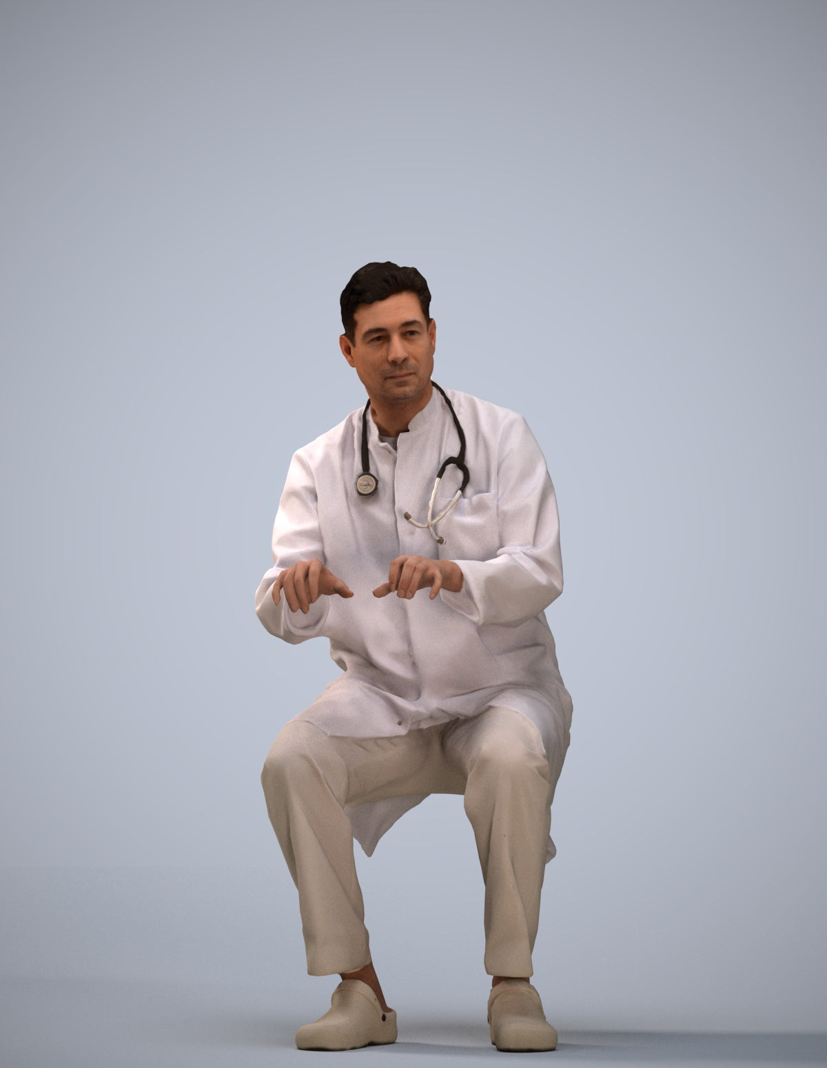 photogrammetry 3D man medical, realistic human model archviz FBX