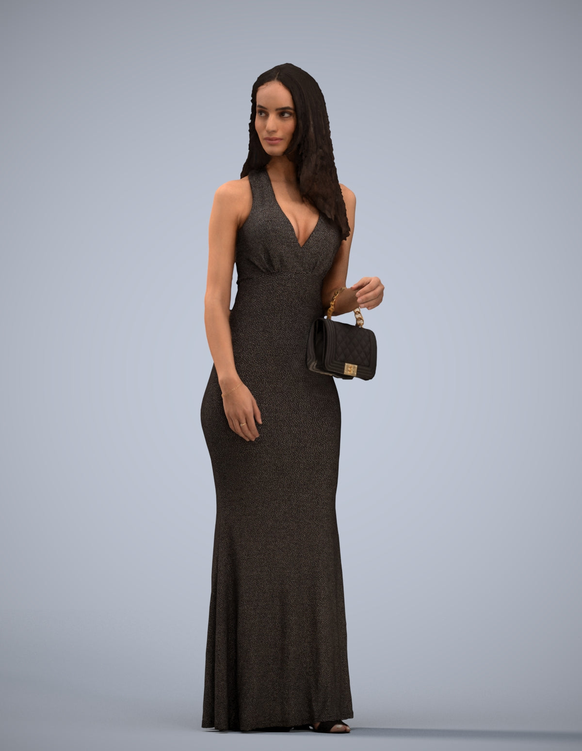 scanned 3D woman formal formalaffairs, photogrammetry people for Enscape and V-Ray