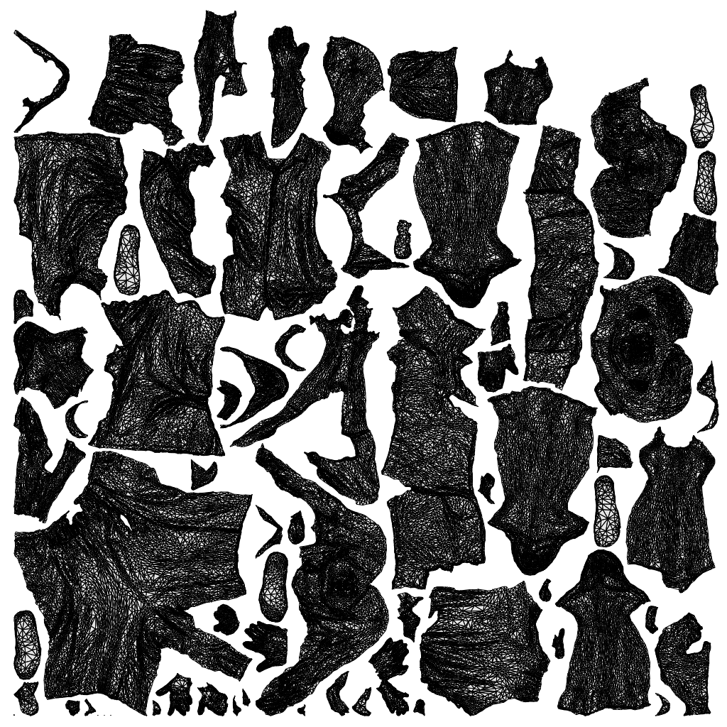 3D scanned girl kids, photorealistic archviz people for Enscape and SketchUp, wireframe top-down view