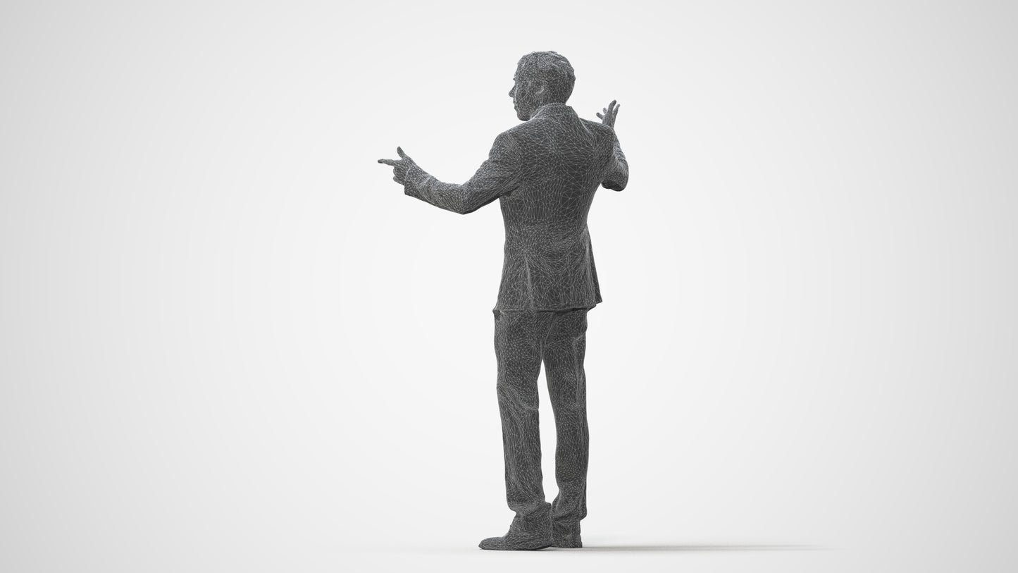 realistic 3D people man business, render-ready for V-Ray and Corona, FBX OBJ, square thumbnail