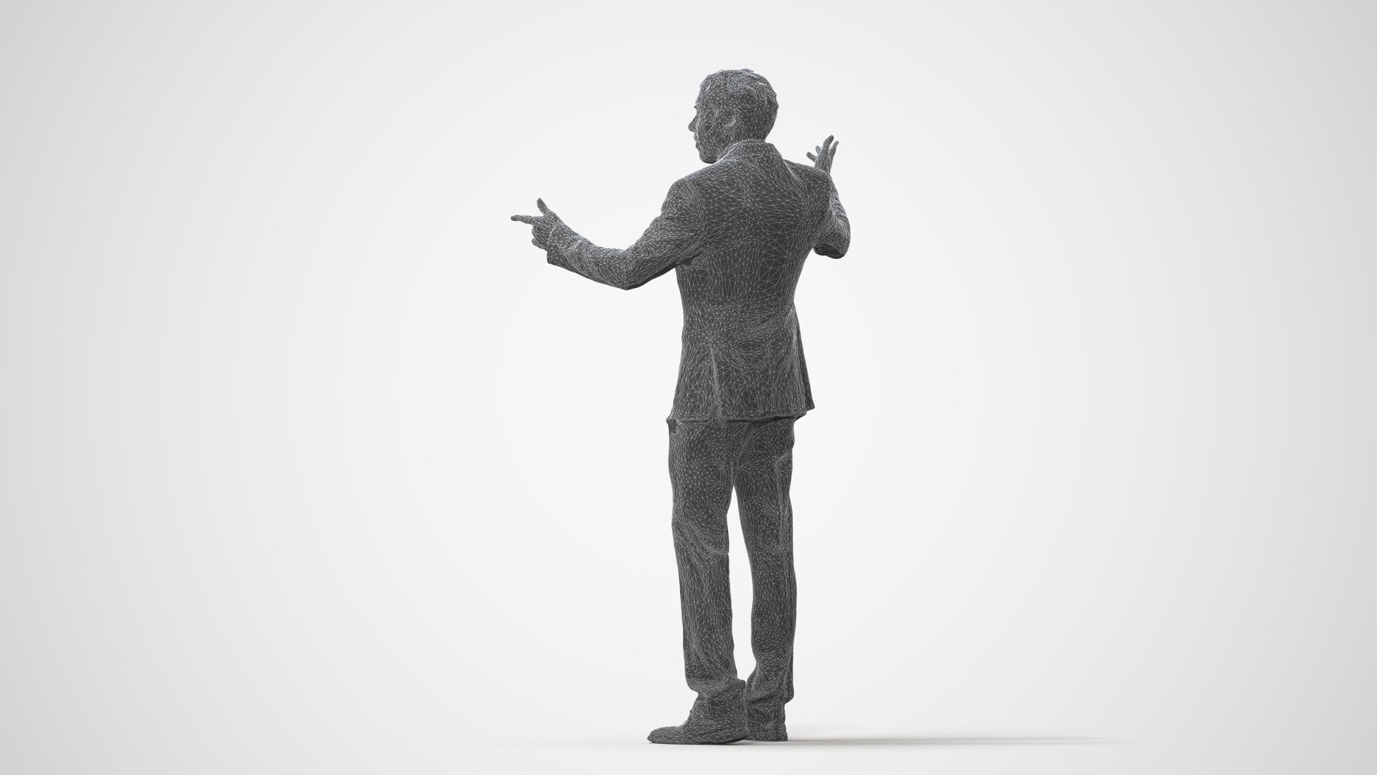 realistic 3D people man business, render-ready for V-Ray and Corona, FBX OBJ, square thumbnail