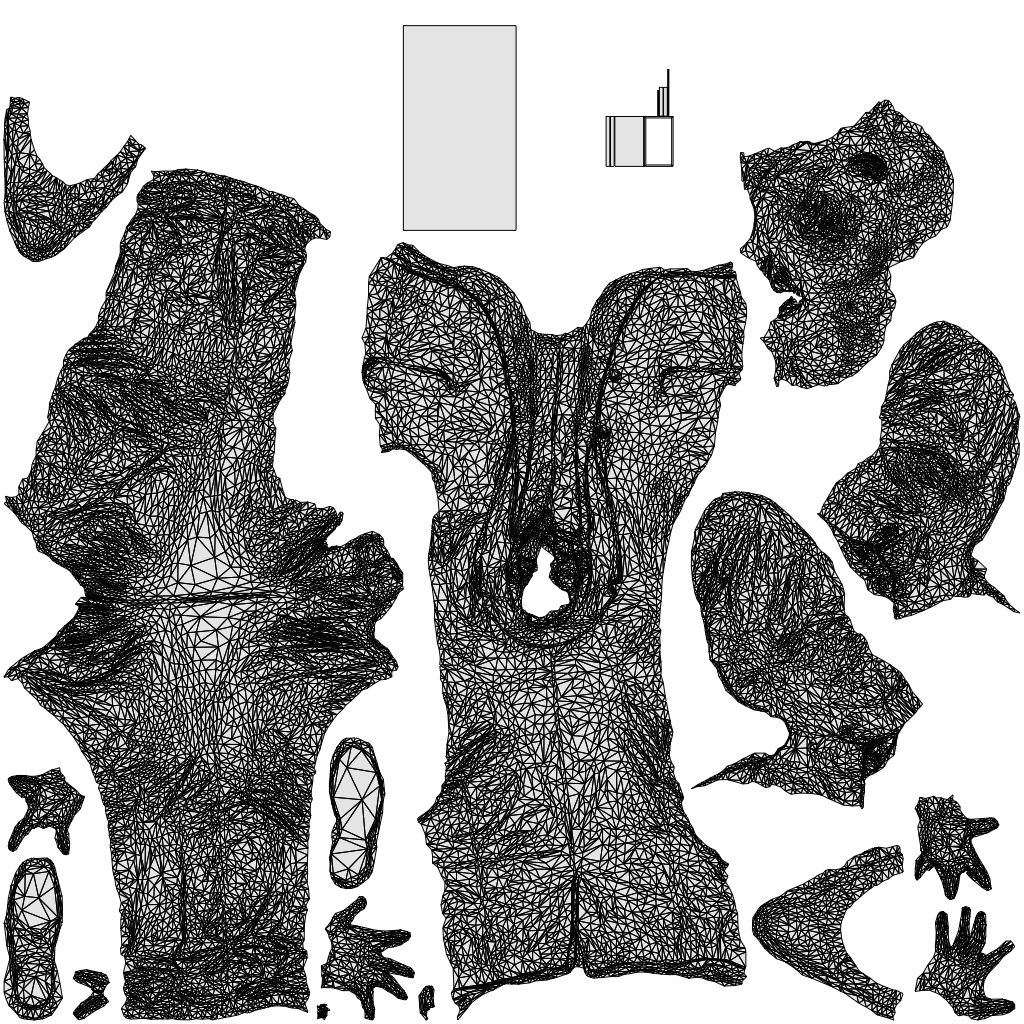 realistic 3D people man business, render-ready for V-Ray and Corona, FBX OBJ, wireframe top-down view