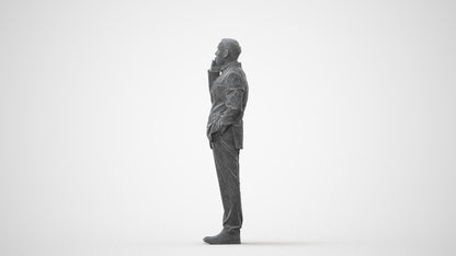 3D scanned man business, photorealistic archviz people for Enscape and SketchUp, square thumbnail