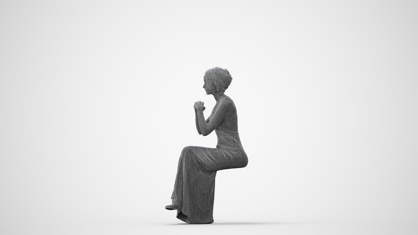 3D people model woman formal formalaffairs, scanned human for 3ds Max rendering, square thumbnail