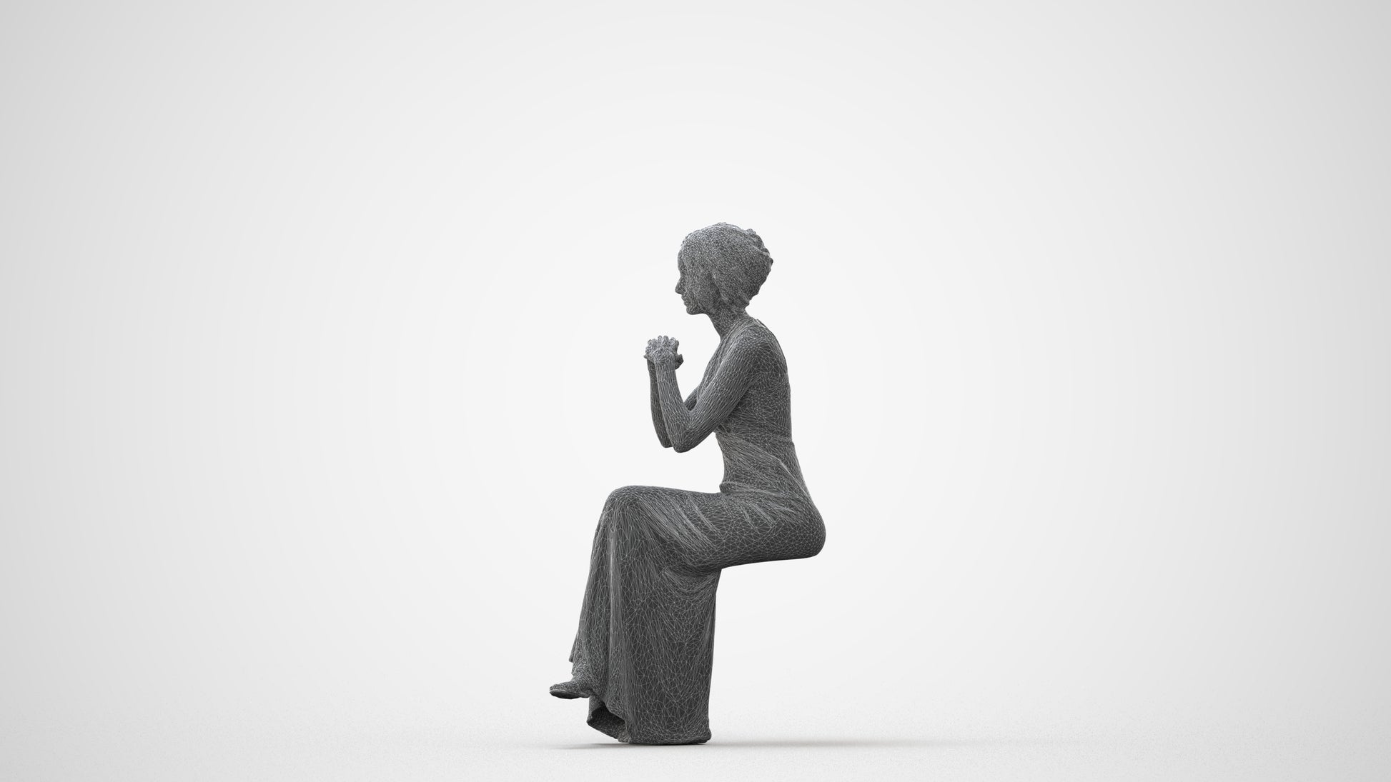 3D people model woman formal formalaffairs, scanned human for 3ds Max rendering, square thumbnail