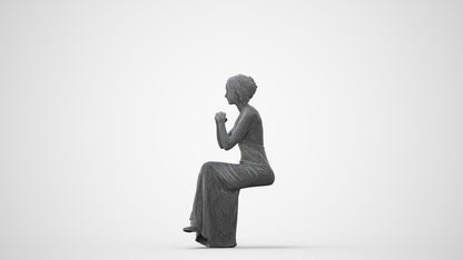 3D people model woman formal formalaffairs, scanned human for 3ds Max rendering, square thumbnail