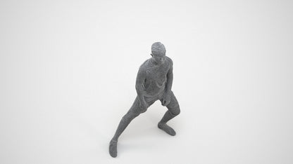 realistic 3D people boy sport, render-ready for V-Ray and Corona, FBX OBJ, wireframe three-quarter view