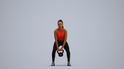 realistic 3D human woman sport, archviz people FBX OBJ for Blender, standing pose render