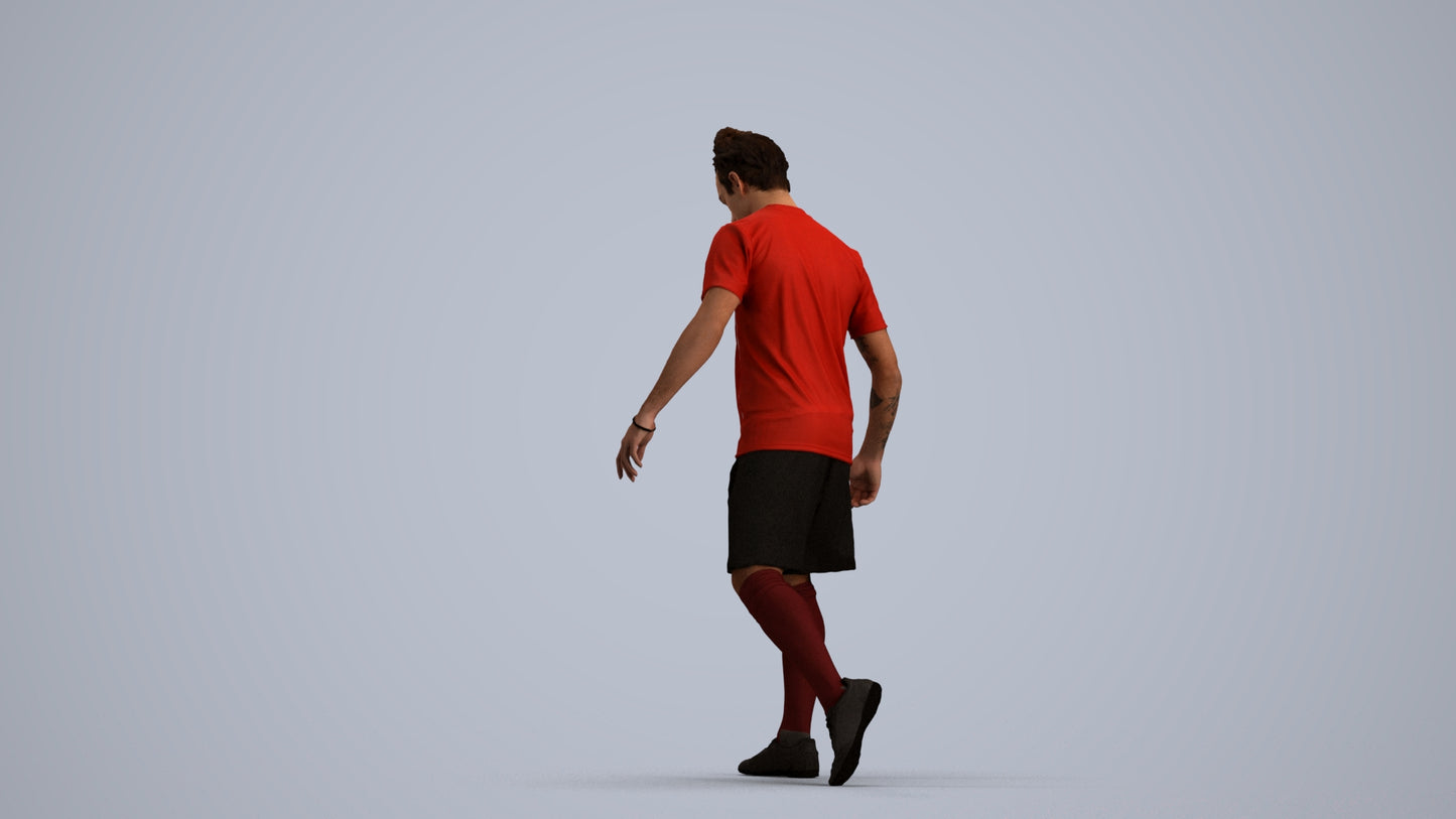 realistic 3D people man sport, render-ready for V-Ray and Corona, FBX OBJ, front view render