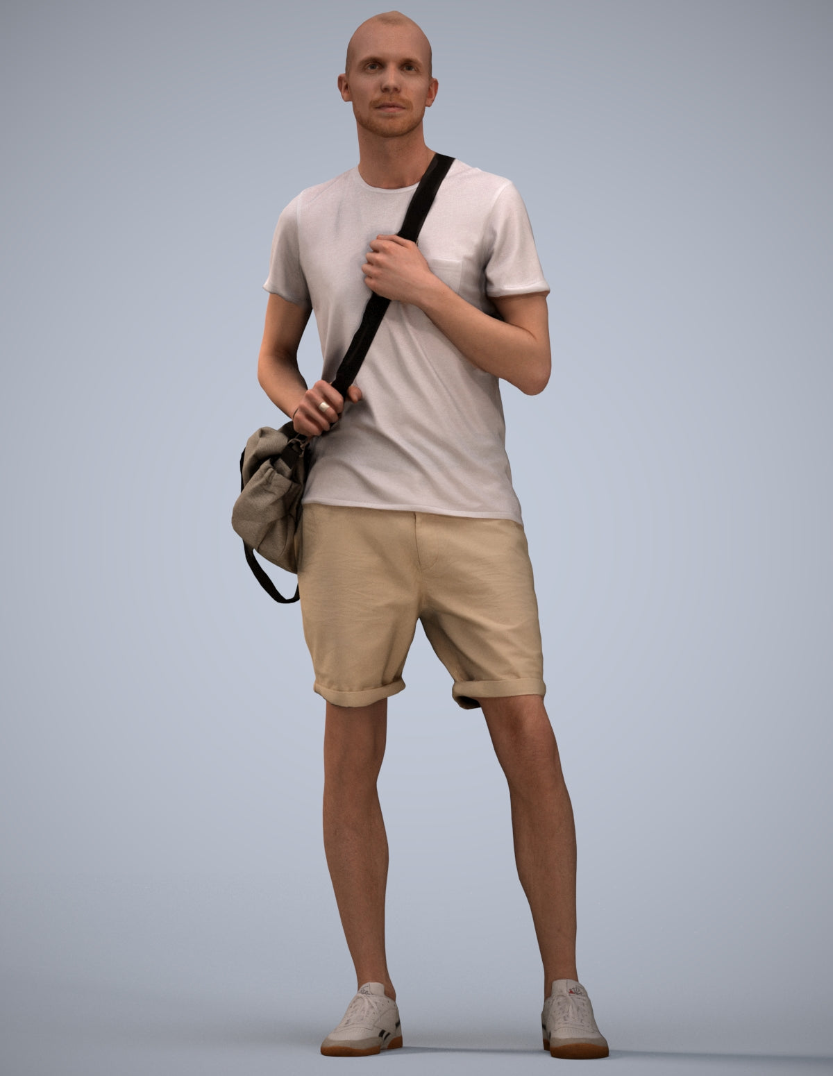 3D scanned man mix casual, photorealistic archviz people for Enscape and SketchUp