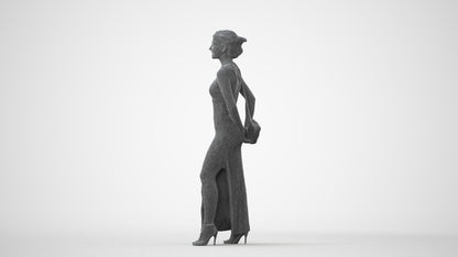 scanned 3D woman formal formalaffairs, photogrammetry people for Enscape and V-Ray, square thumbnail