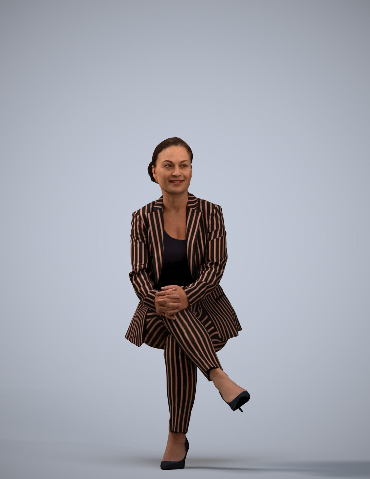 realistic 3D people woman business, render-ready for V-Ray and Corona, FBX OBJ