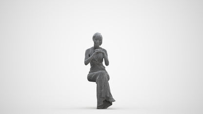 3D people model woman formal formalaffairs, scanned human for 3ds Max rendering, three-quarter front view render