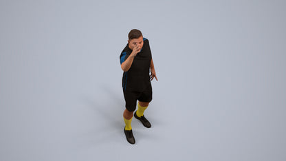 realistic 3D people man sport, render-ready for V-Ray and Corona, FBX OBJ, back view render