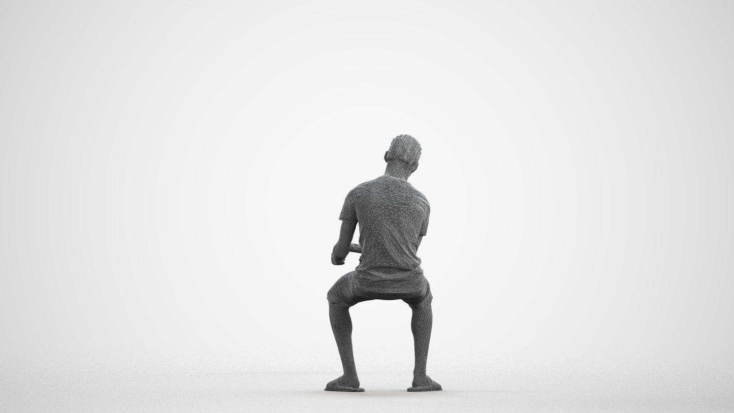 photogrammetry 3D boy casual kids, realistic human model archviz FBX, wireframe front view