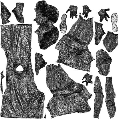 realistic 3D people man sport, render-ready for V-Ray and Corona, FBX OBJ, wireframe top-down view