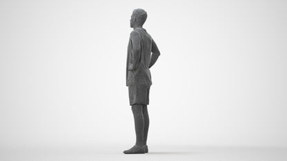 realistic 3D human man sport, archviz people FBX OBJ for Blender, square thumbnail