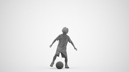 realistic 3D boy casual kids, scanned archviz people for Blender and 3ds Max, three-quarter front view render