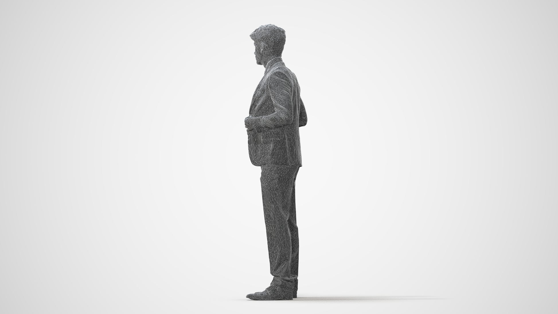 realistic 3D people man business, render-ready for V-Ray and Corona, FBX OBJ, square thumbnail