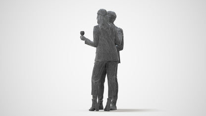 photogrammetry 3D woman business, realistic human model archviz FBX, square thumbnail