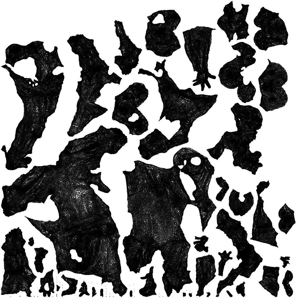 scanned 3D girl casual kids, photogrammetry people for Enscape and V-Ray, wireframe top-down view