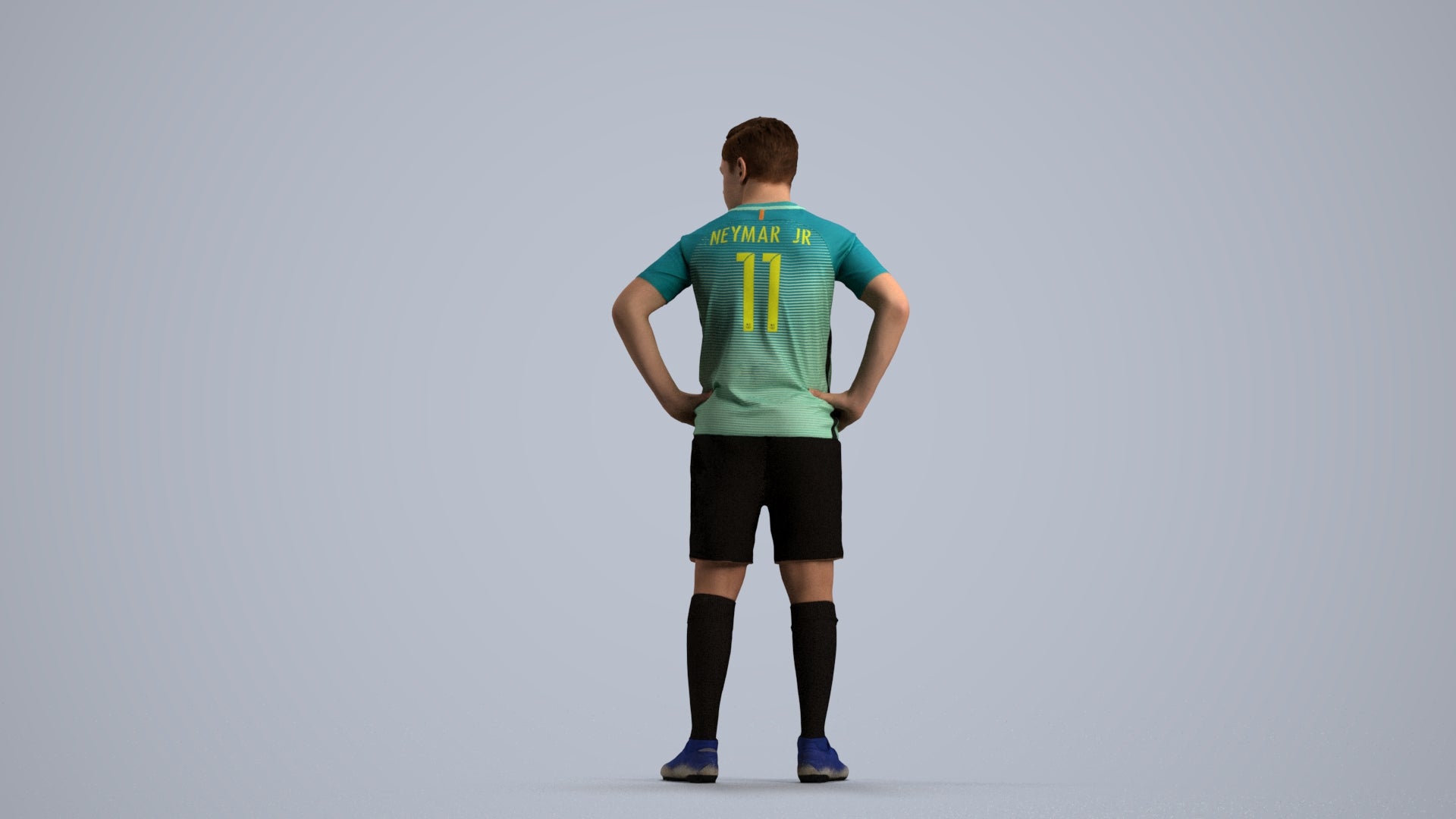 3D scanned man sport, photorealistic archviz people for Enscape and SketchUp, front view render