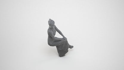 realistic 3D woman formal formalaffairs, scanned archviz people for Blender and 3ds Max, wireframe three-quarter view