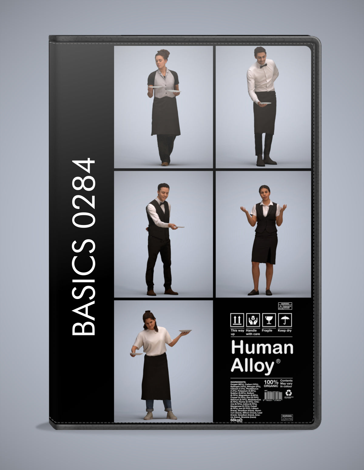 5 3D scanned people hospitality, photorealistic archviz pack for Enscape and SketchUp