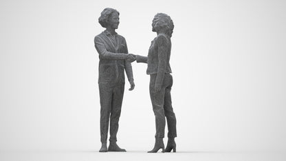 3D human model woman business, photogrammetry scanned person for archviz, wireframe back view