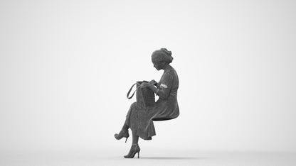 realistic 3D human woman casual mix, archviz people FBX OBJ for Blender, square thumbnail