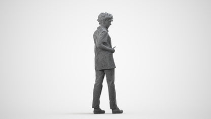 photogrammetry 3D woman medical, realistic human model archviz FBX, wireframe side view