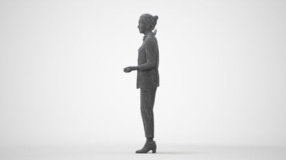 photogrammetry 3D woman business, realistic human model archviz FBX, square thumbnail
