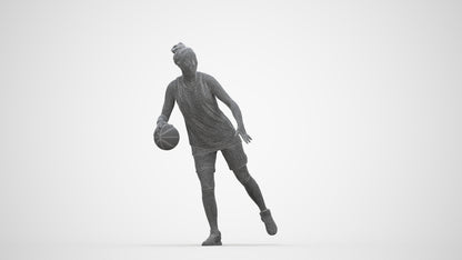 realistic 3D people woman sport, render-ready for V-Ray and Corona, FBX OBJ, wireframe back view