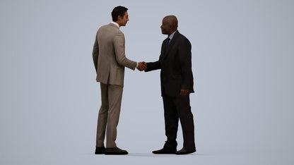 scanned 3D man business, photogrammetry people for Enscape and V-Ray, standing pose render