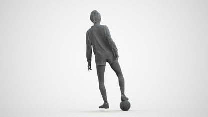 realistic 3D woman sport, scanned archviz people for Blender and 3ds Max, wireframe front view