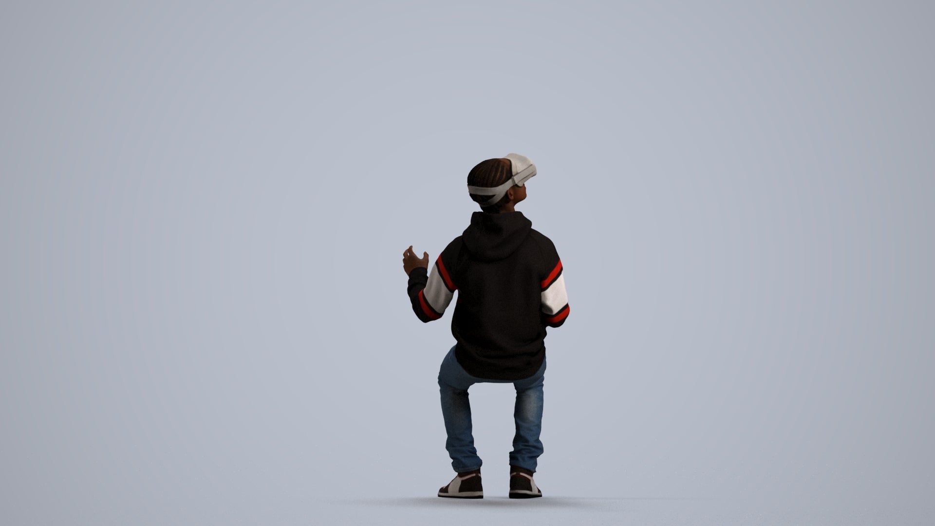 realistic 3D people boy casual kids, render-ready for V-Ray and Corona, FBX OBJ, front view render