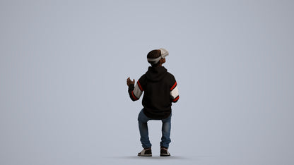 realistic 3D people boy casual kids, render-ready for V-Ray and Corona, FBX OBJ, front view render